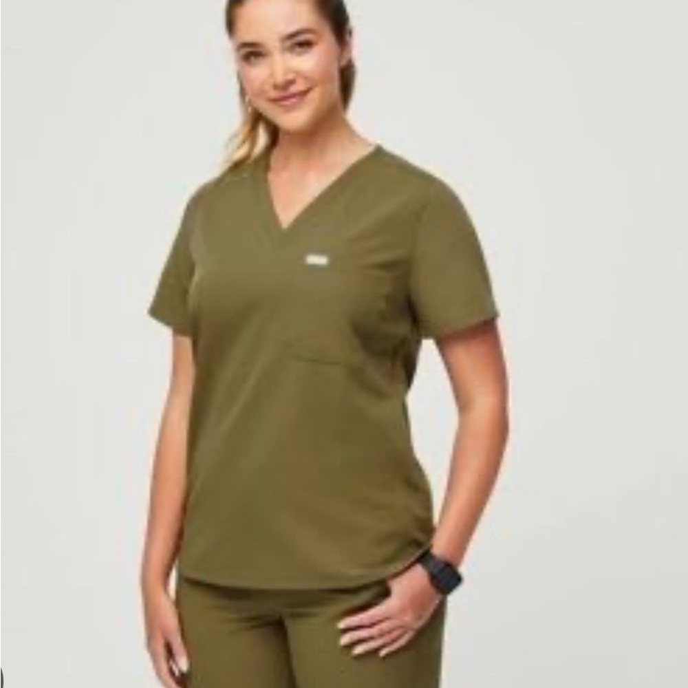 Figs Limited Edition Martini Olive Scrub Top